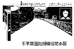 不平整的基层如何铺设防水板